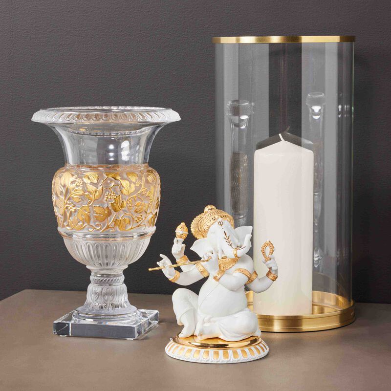 Bansuri Ganesha Sculpture Small White lladro bansuri ganesha sculpture small white