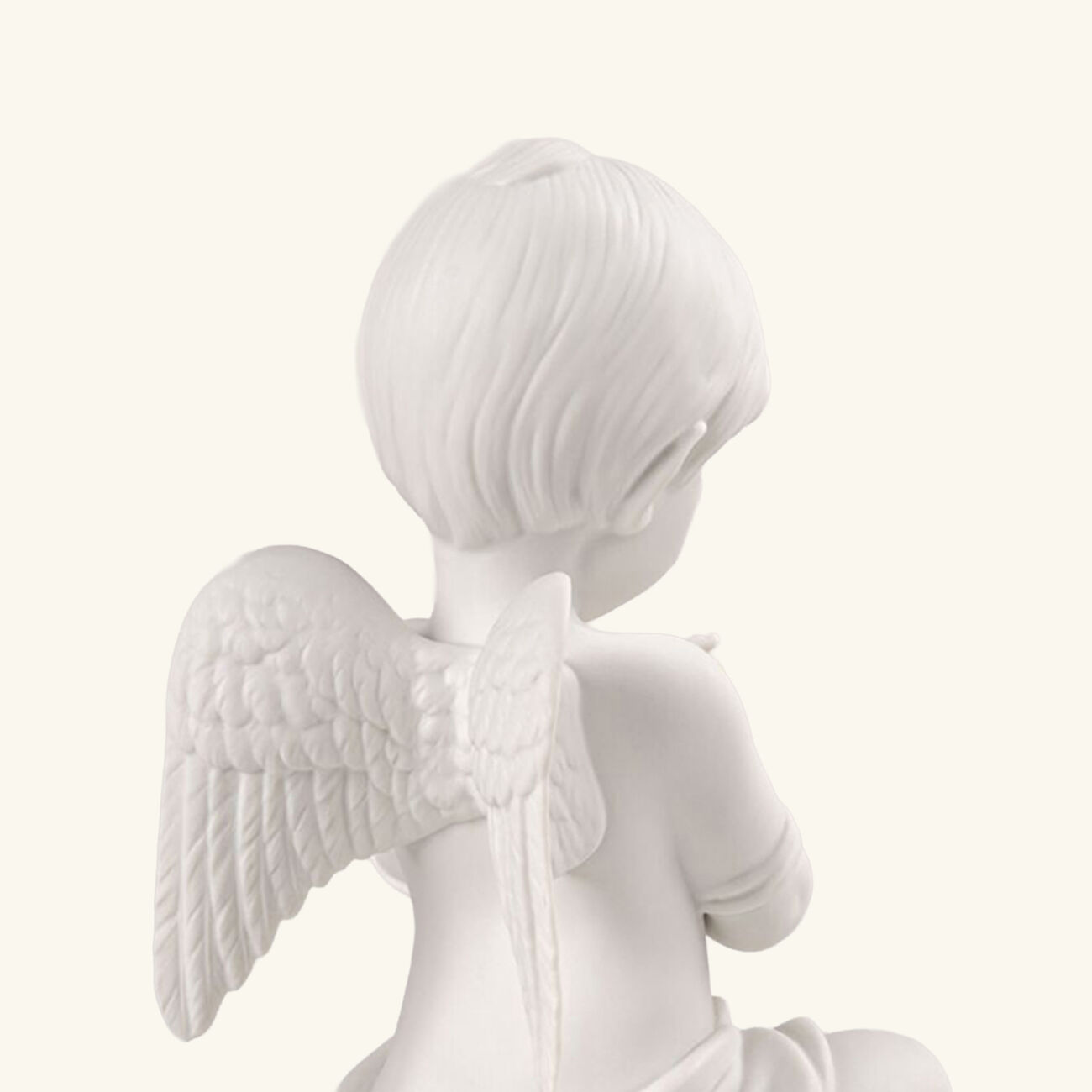 Angel With Flower Sculpture Small White lladro angel with flower sculpture small white