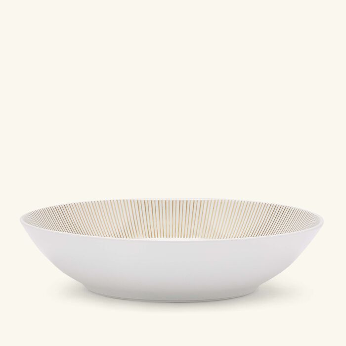 bernardaud sol soup plate round gold 19cm