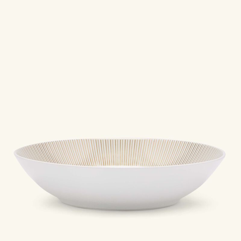 bernardaud sol soup plate round gold 19cm