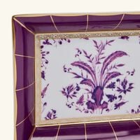 Prunus Ashtray Rectangular Small Purple bernardaud prunus ashtray rectangular small purple