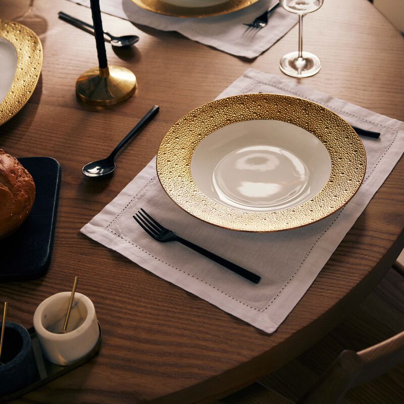 Ecume Soup Plate Round Gold 29cm bernardaud ecume soup plate round gold 29cm