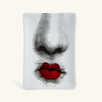 fornasetti bacio ashtray rectangular small black