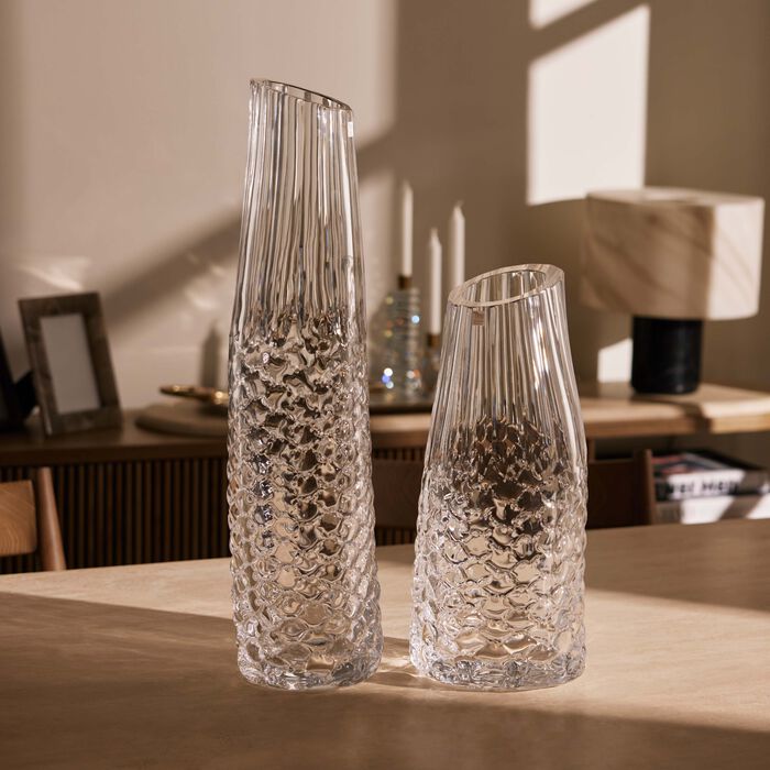 مزهرية ايليفانتس ويسبر شفافة بتصميم طويل ماريو تشيوني مزهرية ايليفانتس ويسبر شفافة بتصميم طويل