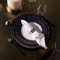 Eventail Serving Plate Oval Silver bernardaud eventail serving plate oval silver