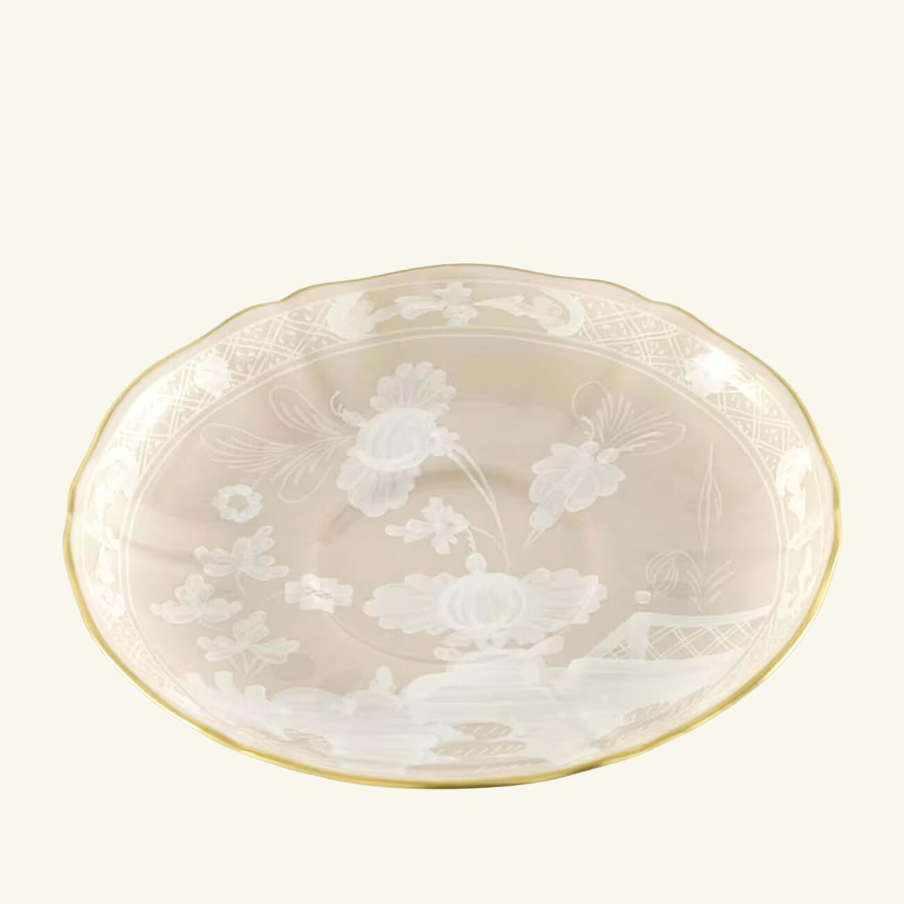 Oriente Italiano Mergina Tea Saucer Beige ginori 1765 oriente italiano mergina tea saucer beige