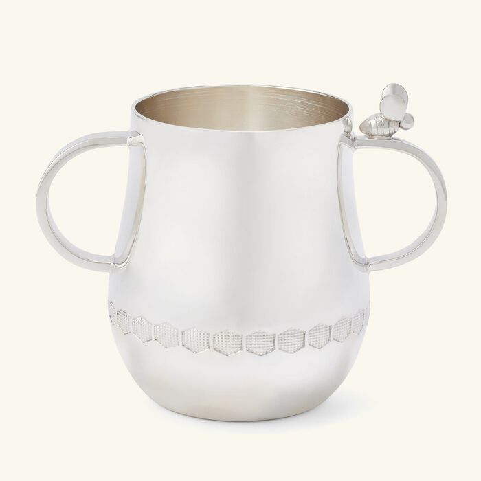 christofle beebee baby cup with handles silver plated