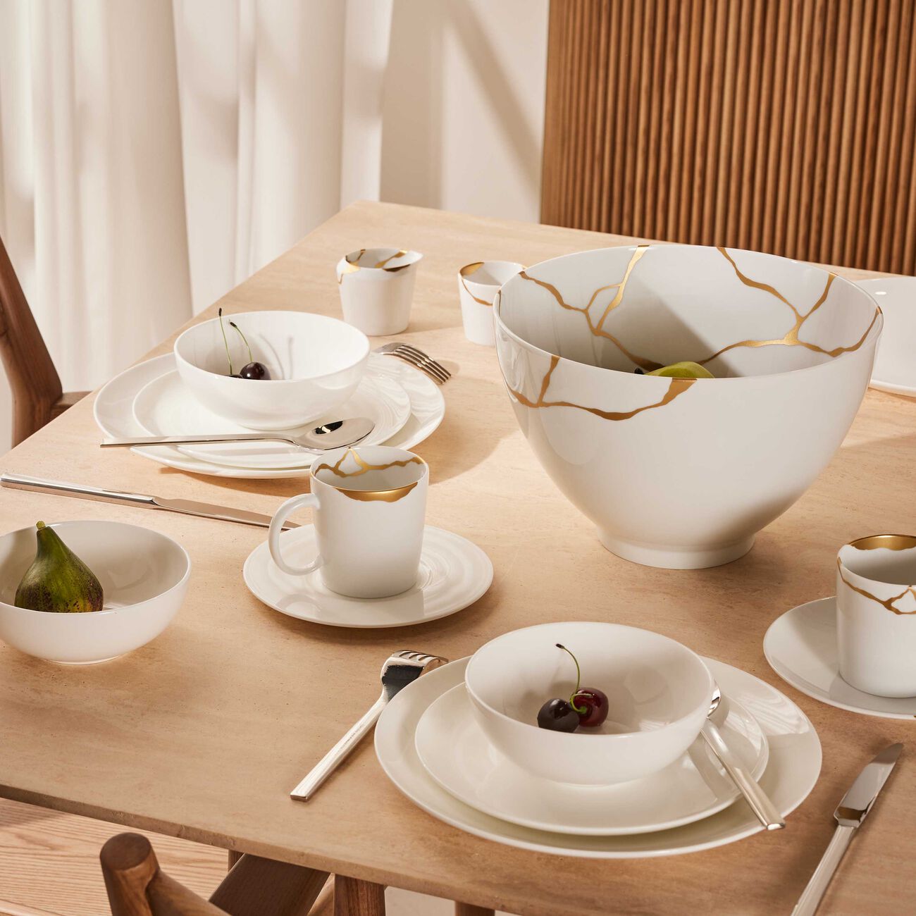 برناردو طبق السلطة كينتسوغي أبيض 27 سم