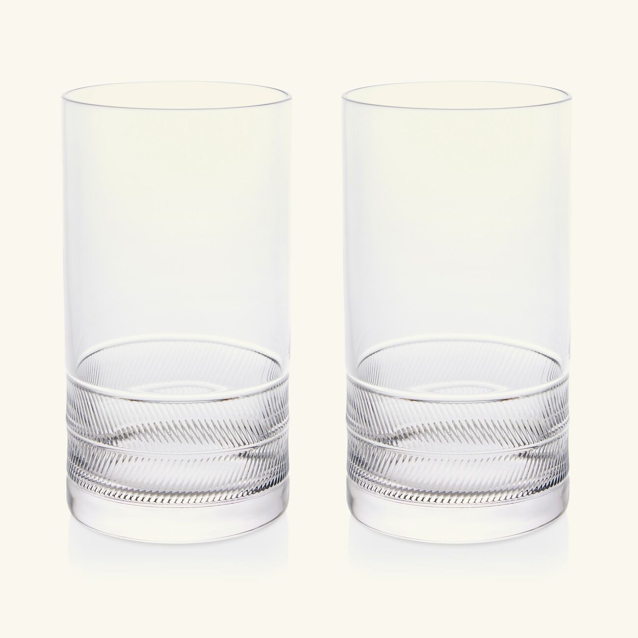 ralph lauren home remy highball drinking glass clear set of 2
