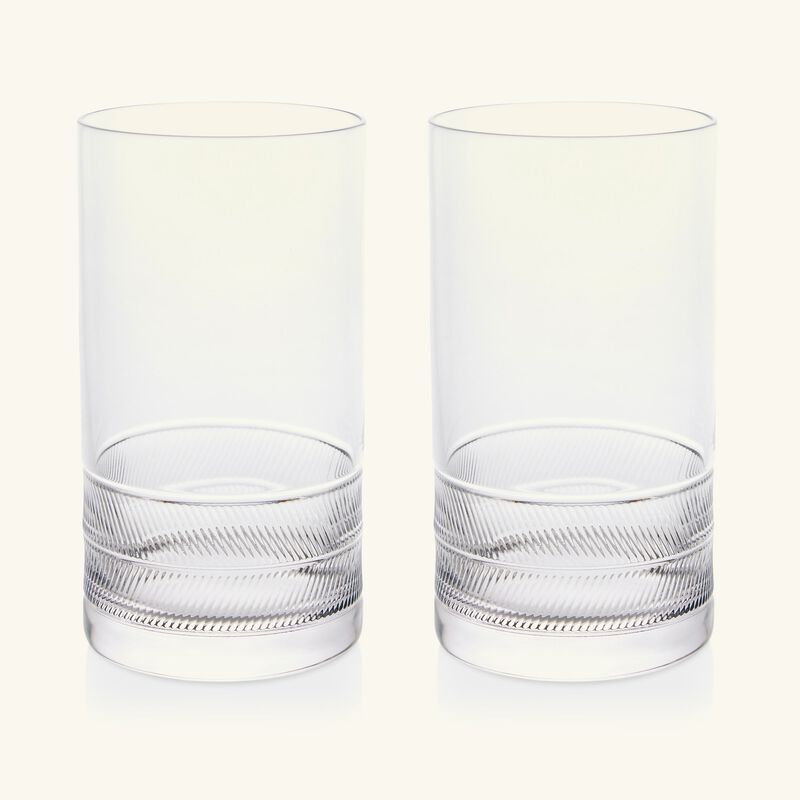 ralph lauren home remy highball drinking glass clear set of 2