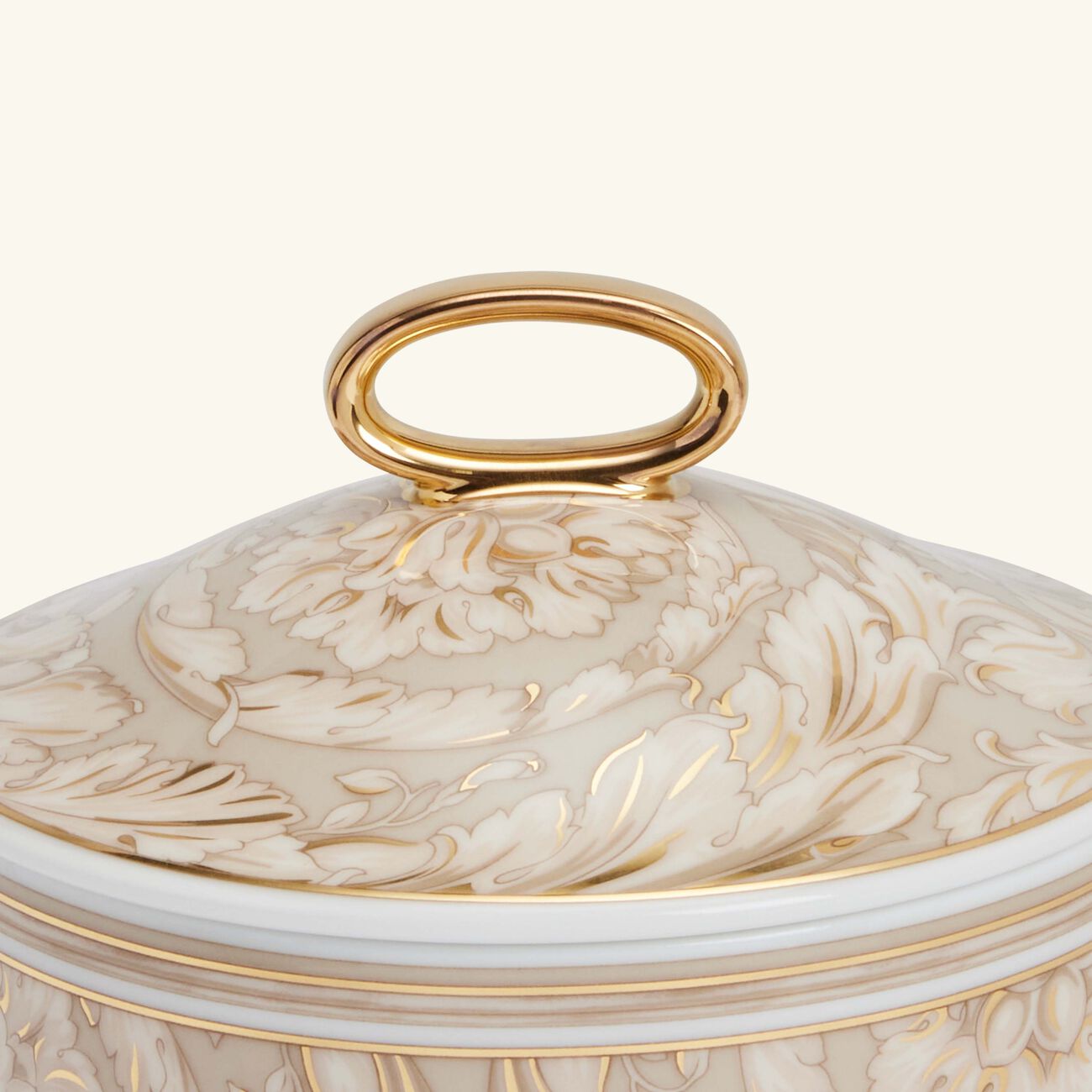 versace barocco beige trinket box medium