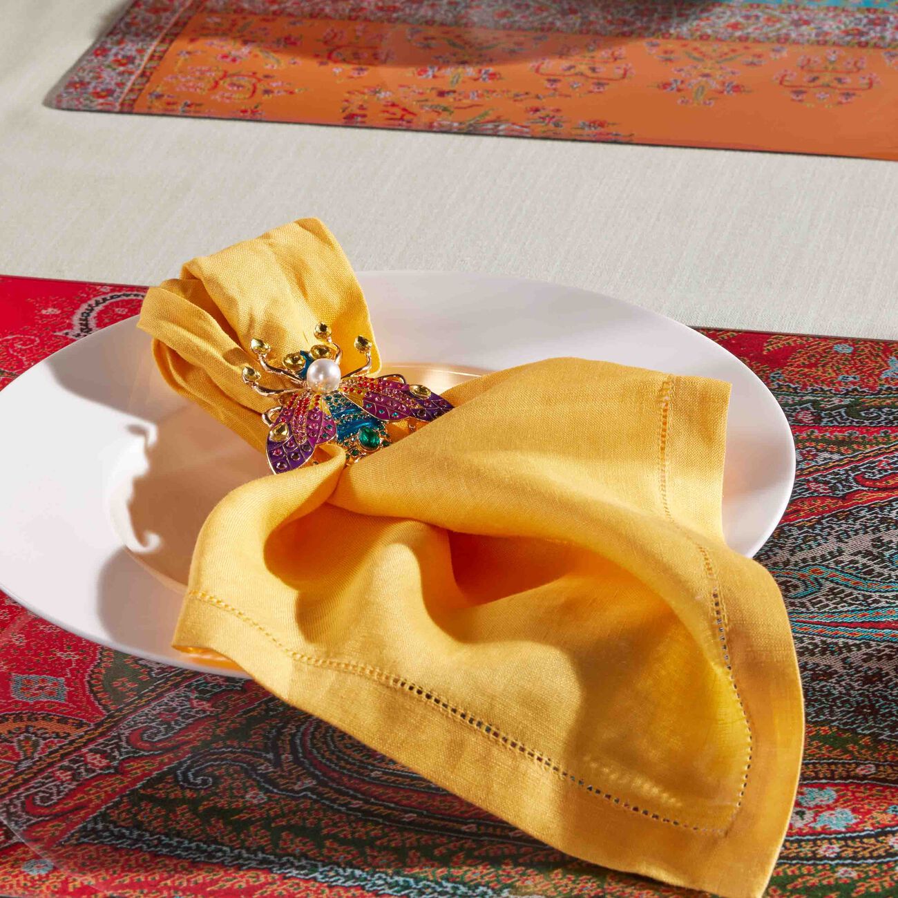 Glam Fly Napkin Ring Set Of 4 kim seybert glam fly napkin ring set of 4