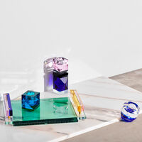 reflections copenhagen miami tea light holder blue