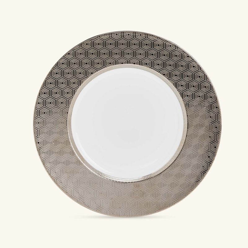 Divine Service Plate Round Silver 32cm bernardaud divine service plate round silver 32cm