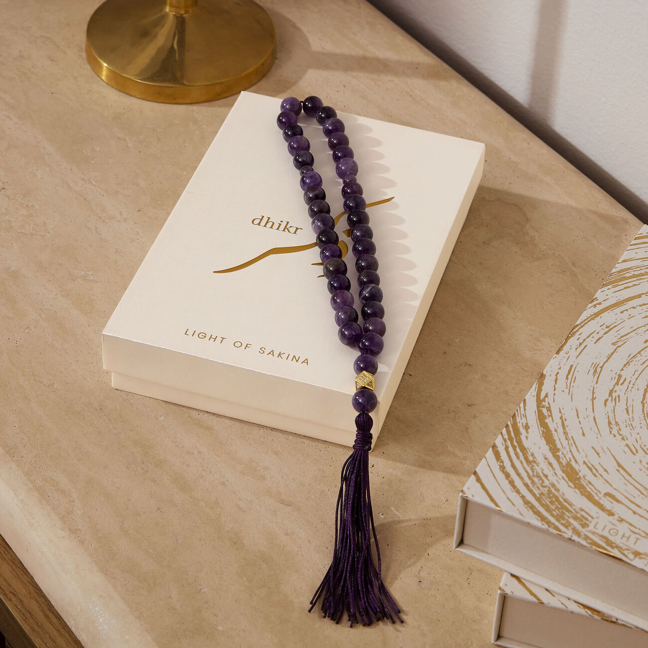light of sakina misbaha dark amethyst