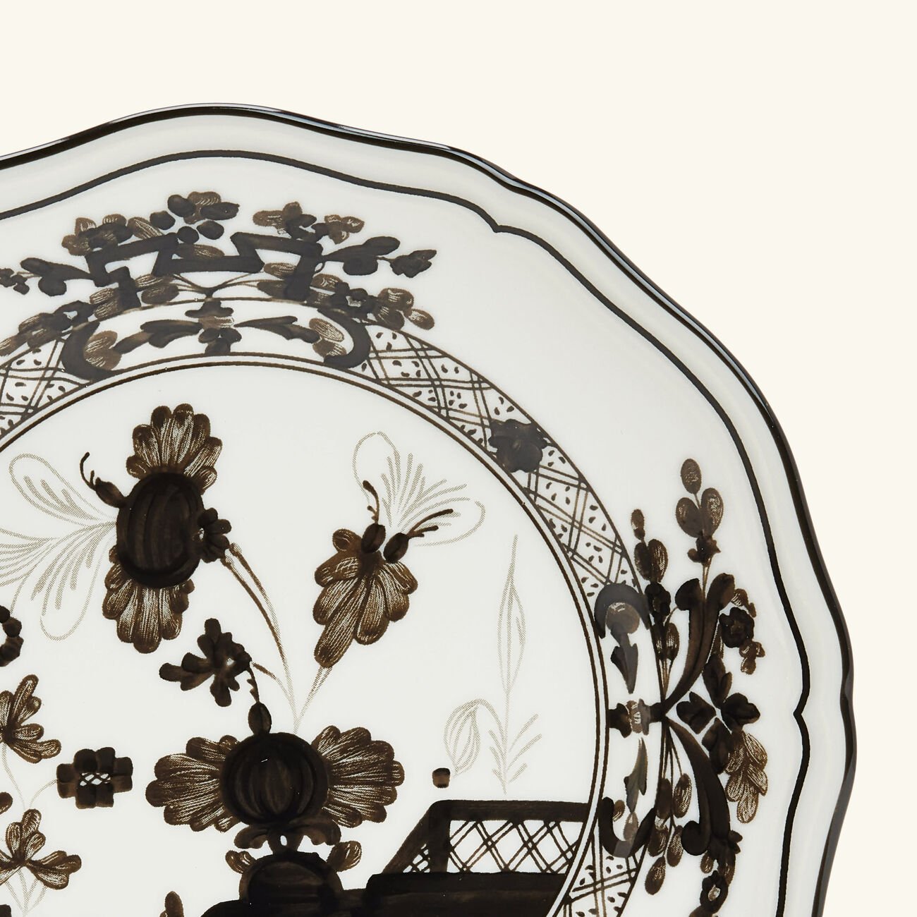 Oriente Italiano Bread Plate Grey ginori 1735 oriente italiano bread plate grey