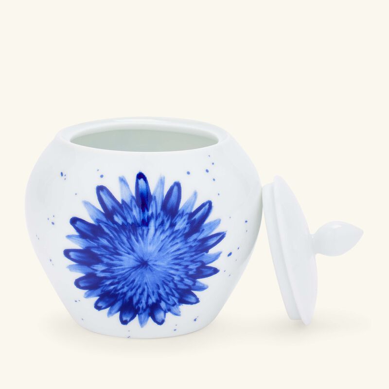 bernardaud in bloom sugar bowl blue
