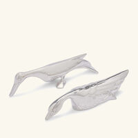 christofle gallia knife rest pelican swan silver plated set of 2