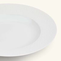 bernardaud ecume soup plate round white 29cm