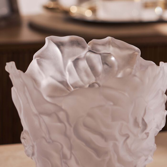 daum camellia vase large white