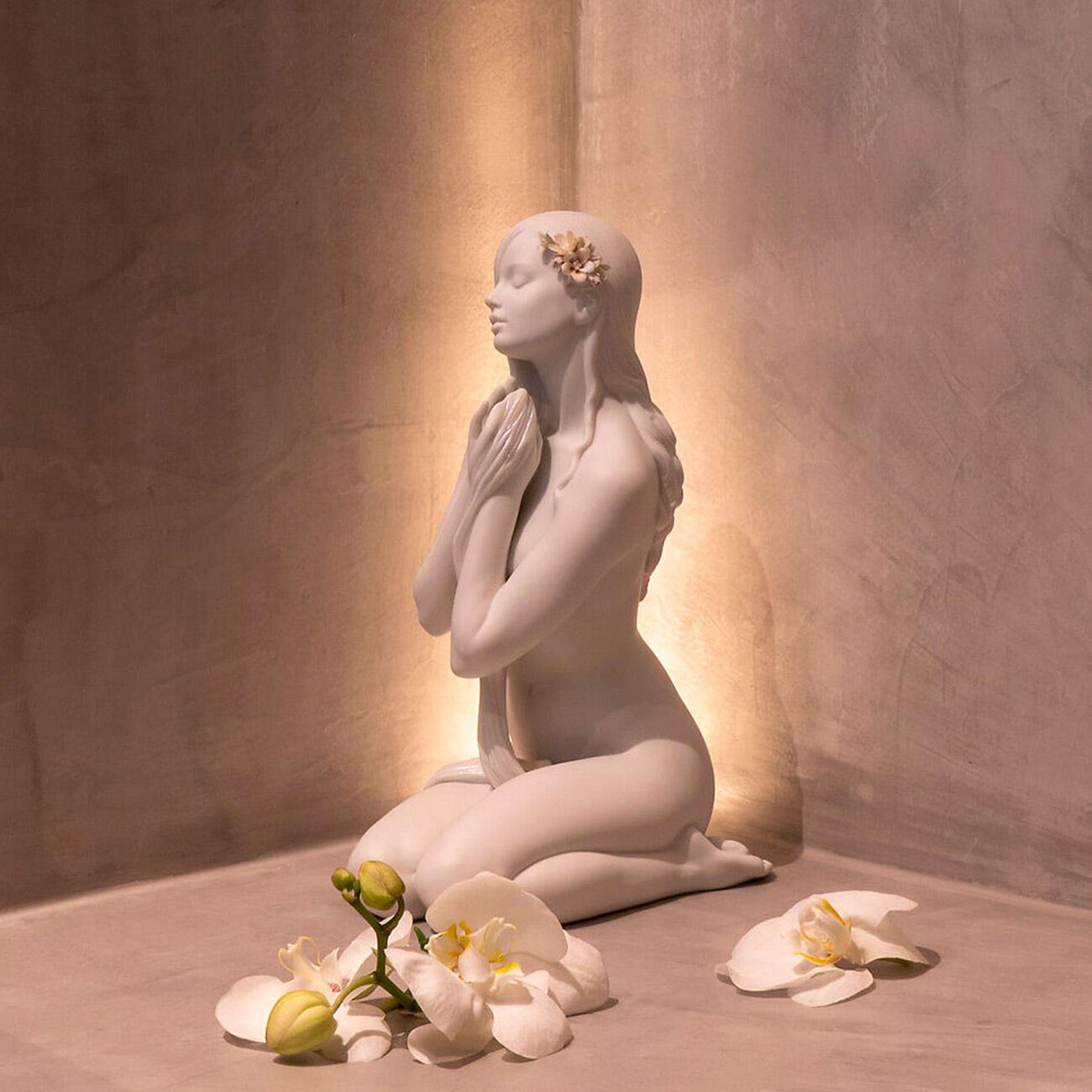 Inner Peace Woman Sculpture Medium White lladro inner peace woman sculpture medium white