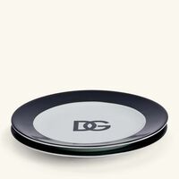 dolce gabbana casa dg logo bread plate round 17cm set of 2