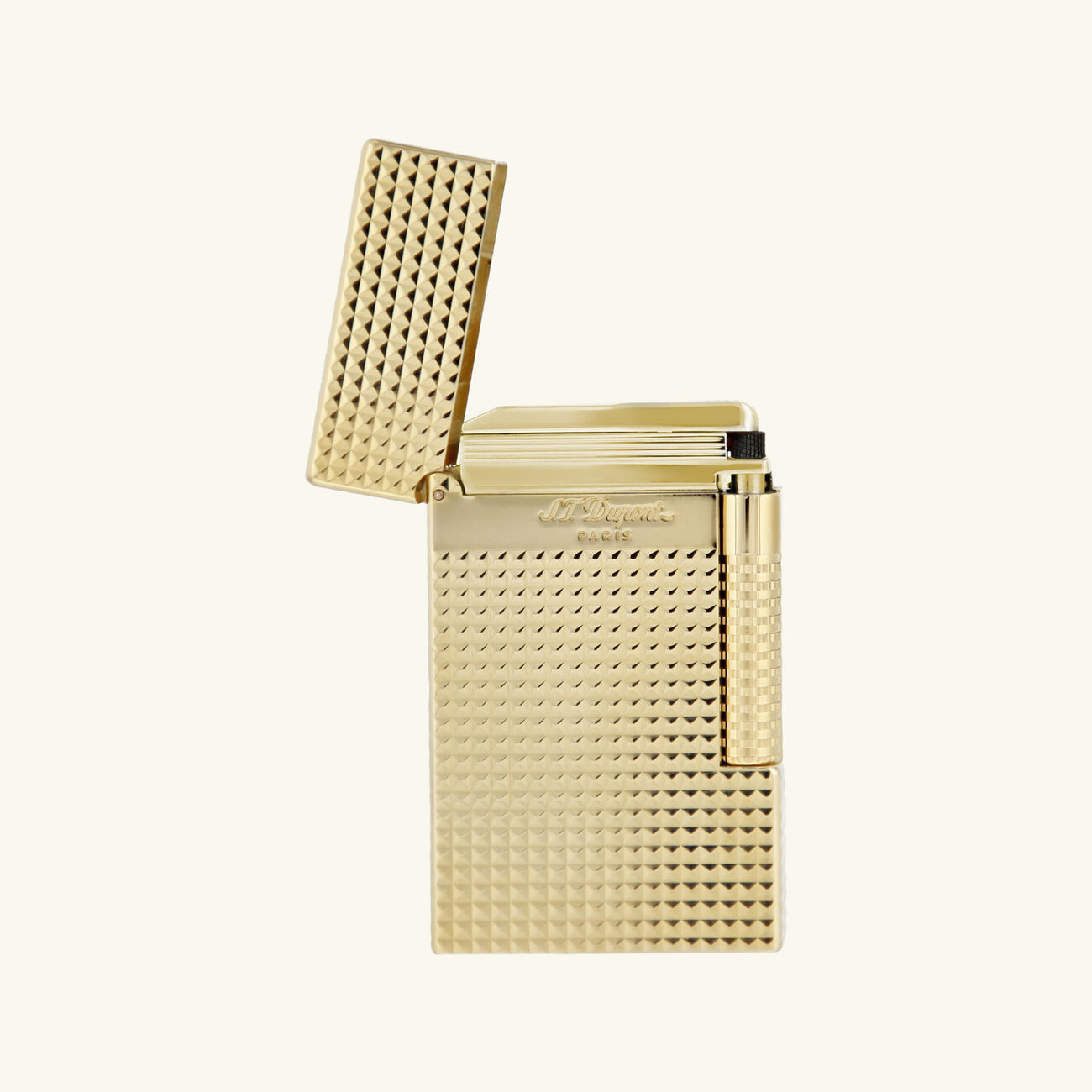 اس تي دوبون ولاعة لو نيو جران دوبون بنقشة الماسات باللون الذهبي