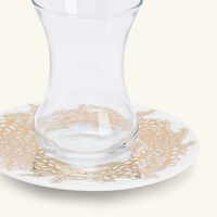 silsal tamrah by razan alazzouni tara arabic tea cup   saucer gold set of 2