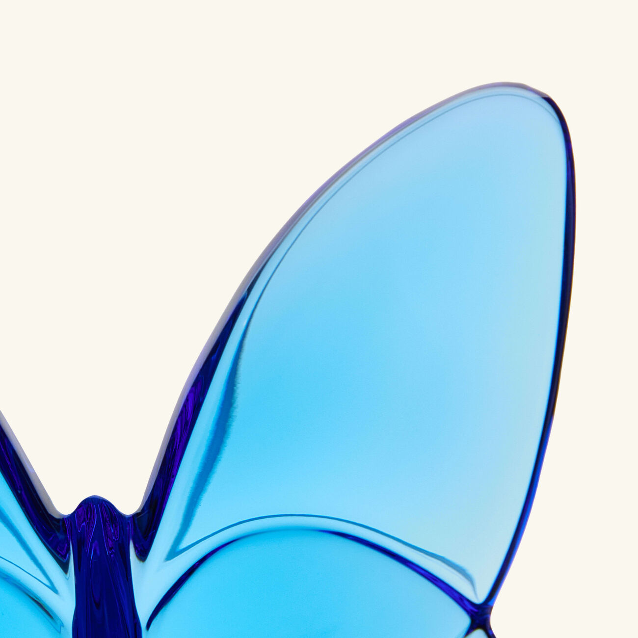 baccarat papillon lucky butterfly figurine mini blue