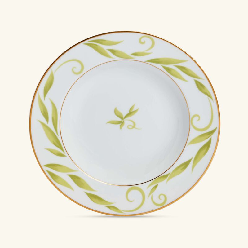 bernardaud frivole soup plate round green