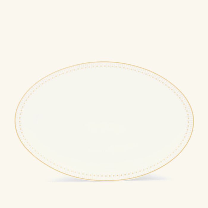 كريستوفل طبق مالميزون إمبيريال بيضاوي الشكل باللون الذهبي 28 سم