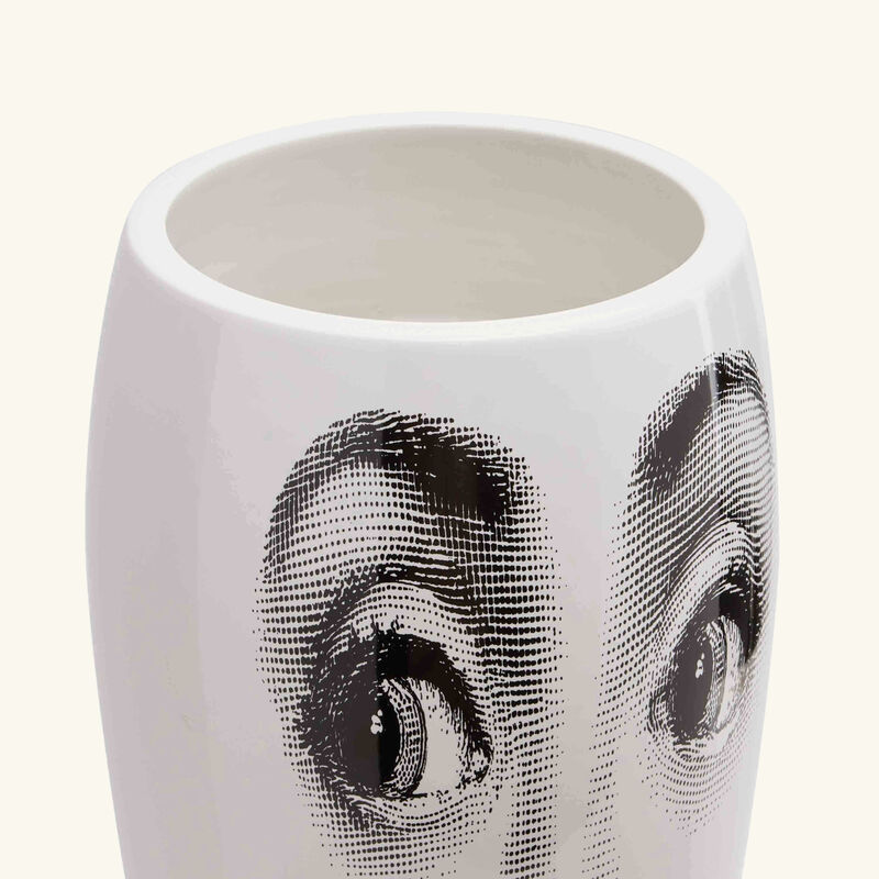 Smilzo Moustache Vase Medium White fornasetti smilzo moustache vase medium white
