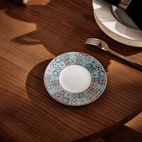 haviland portofino bread   butter plate round blue 16cm