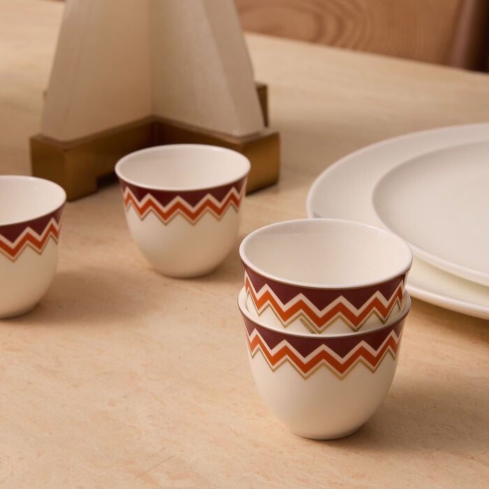 missoni home iconic arabic cup multicolor set of 6