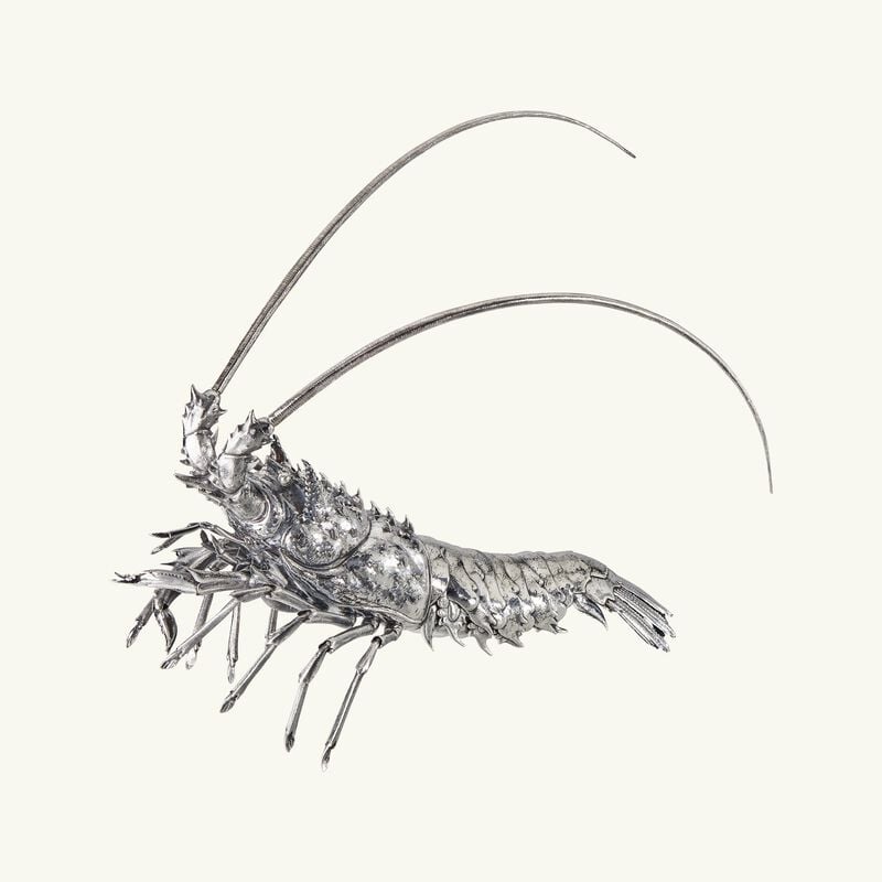 Marina Sailfish Lobster Sculpture Silver Large buccellati marina sailfish lobster sculpture silver large