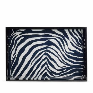 Zebra Wooden Tray, medium