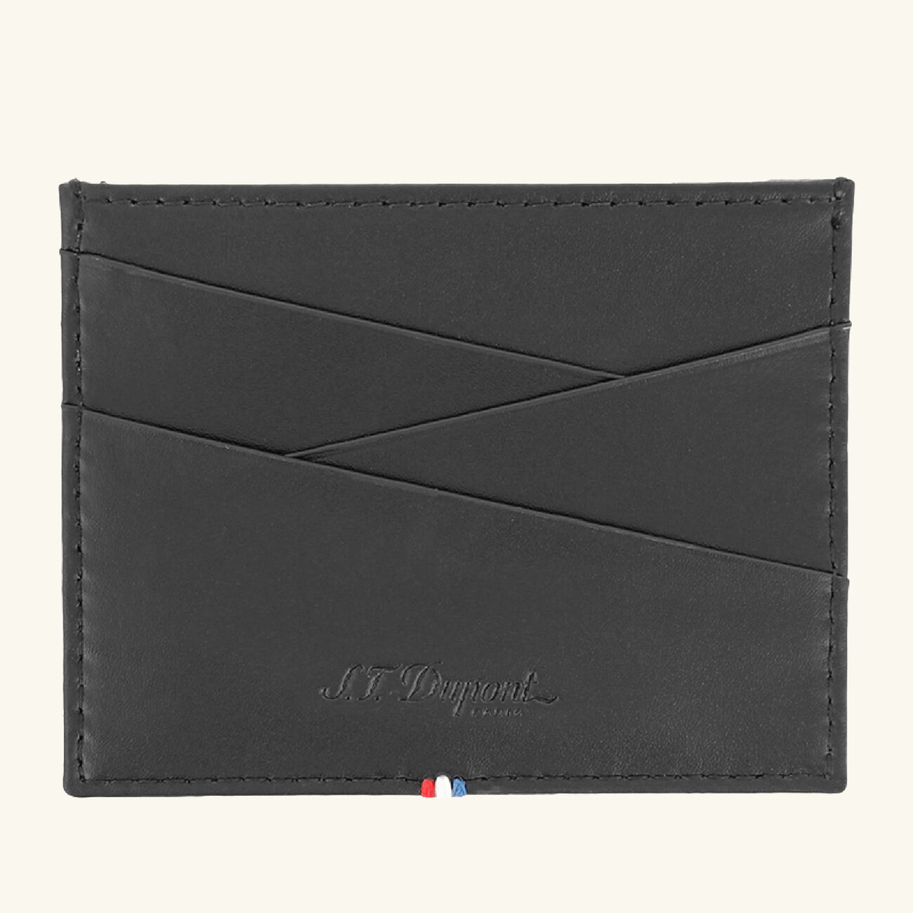 Line D Capsule Card Holder Black st dupont line d capsule card holder black