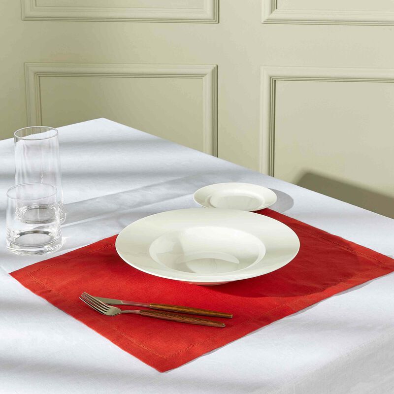 catherine denoual feliz placemat red set of 6