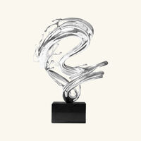 christofle xingyun the flowing dragon figurine small silver plated