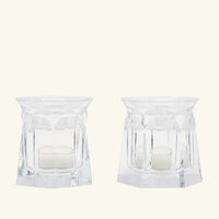 baccarat harcourt talleyrand candle holder clear set of 2
