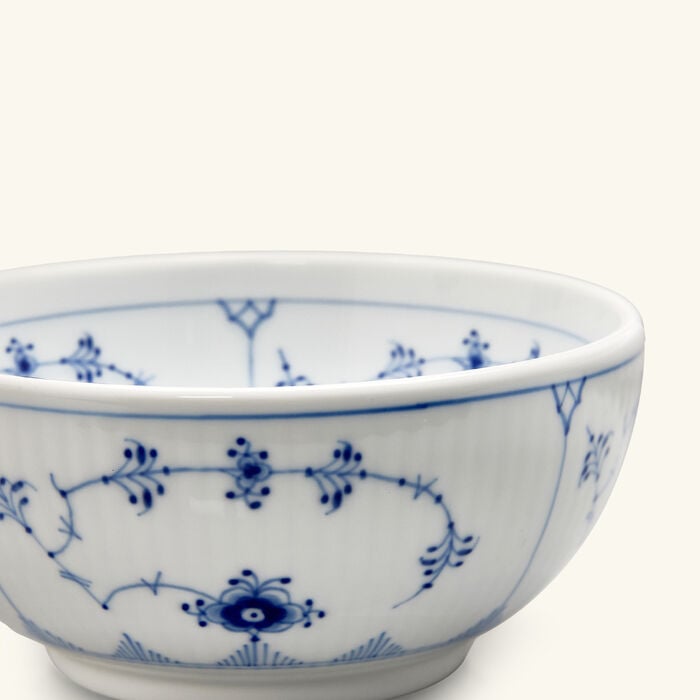 royal copenhagen blue fluted plain bowl white
