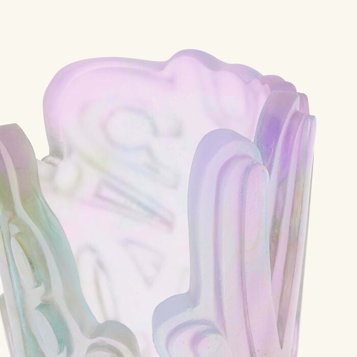 Crystal Rock Ii By Jonone Vase Small Pink daum crystal rock ii by jonone vase small pink