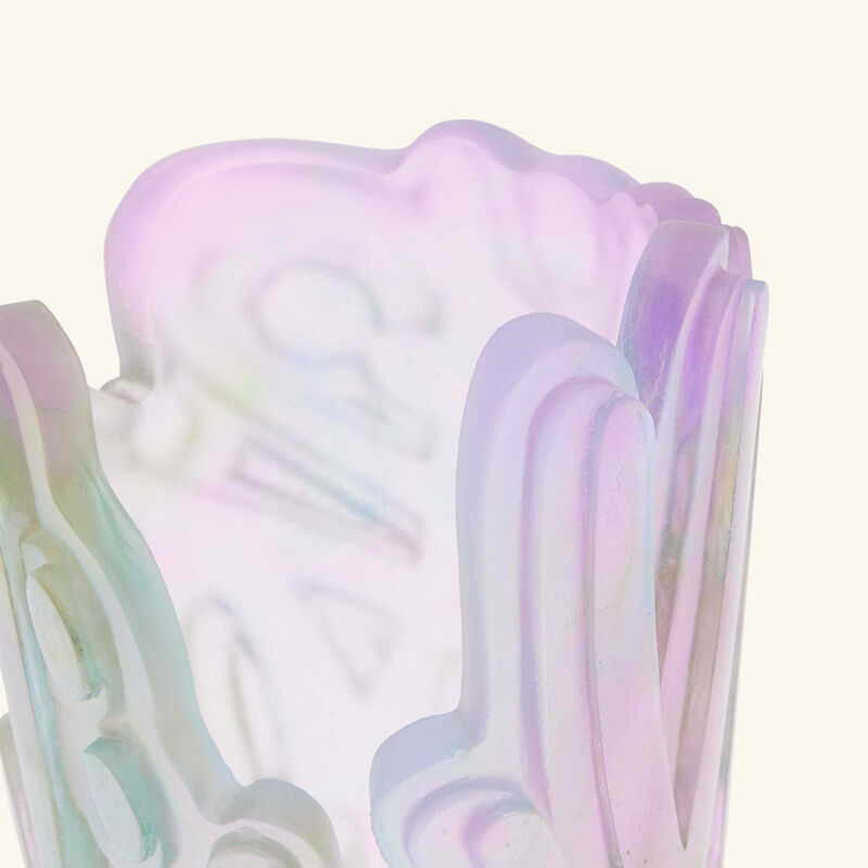 Crystal Rock Ii By Jonone Vase Small Pink daum crystal rock ii by jonone vase small pink