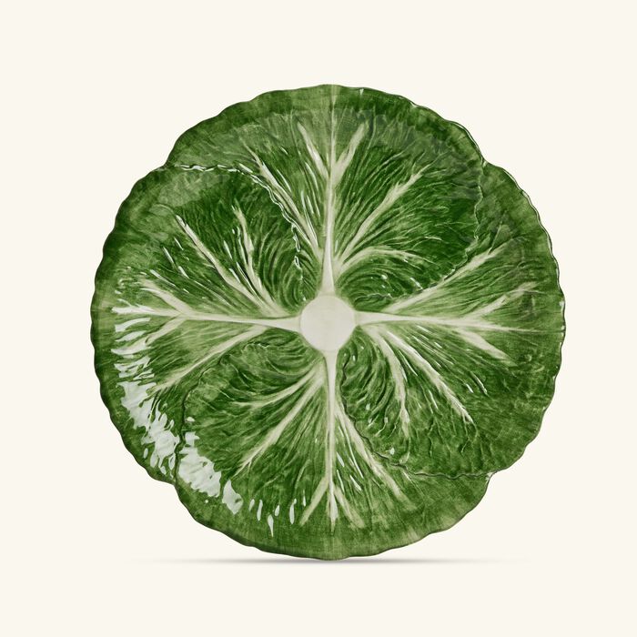 لي أوتومان طبق الطعام راديكيو دائري أخضر 30 سم