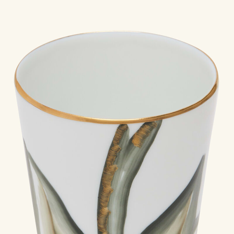 marie daage handpainted goblet glass green