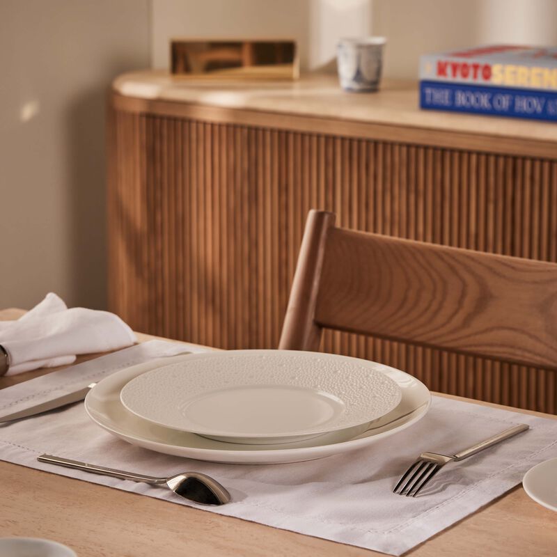 برناردو طبق الطعام إكيوم دائري أبيض 21 سم