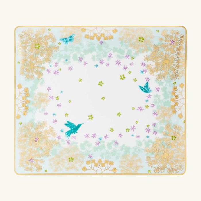 bernardaud feerie michael cailloux serving platter rectangular blue 22cm