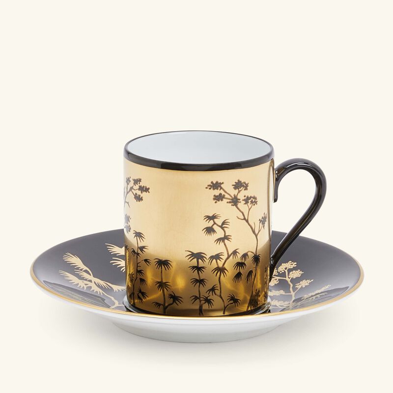 pinto paris kyoto coffee cup and saucer black