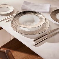 Twist Platine Dinner Plate Silver 27cm bernardaud twist platine dinner plate silver 27cm