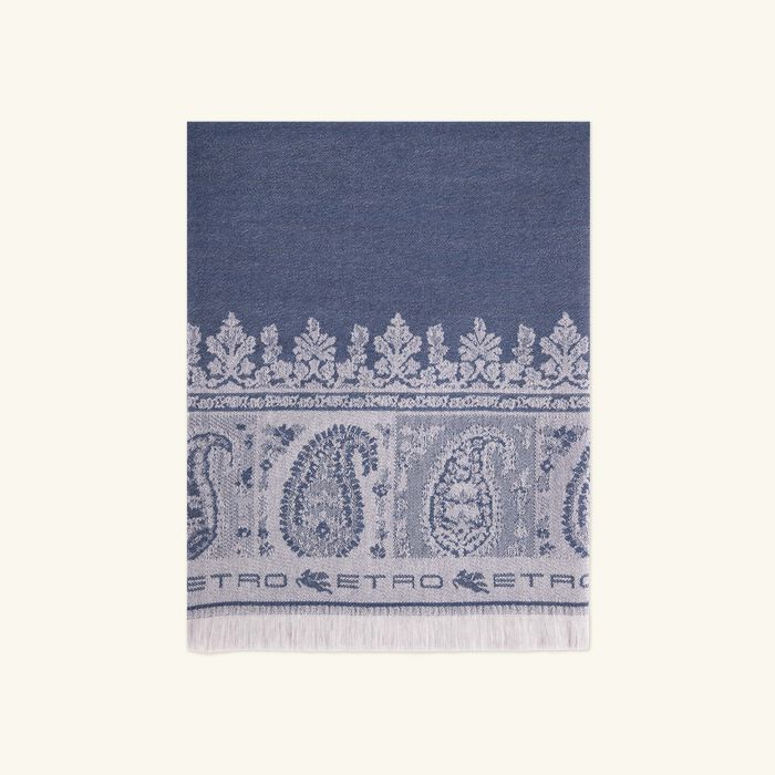etro tagete throw blue